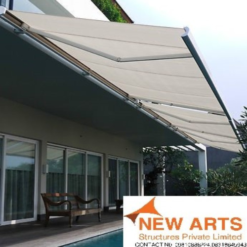 Motorized Awning - Color: Beige