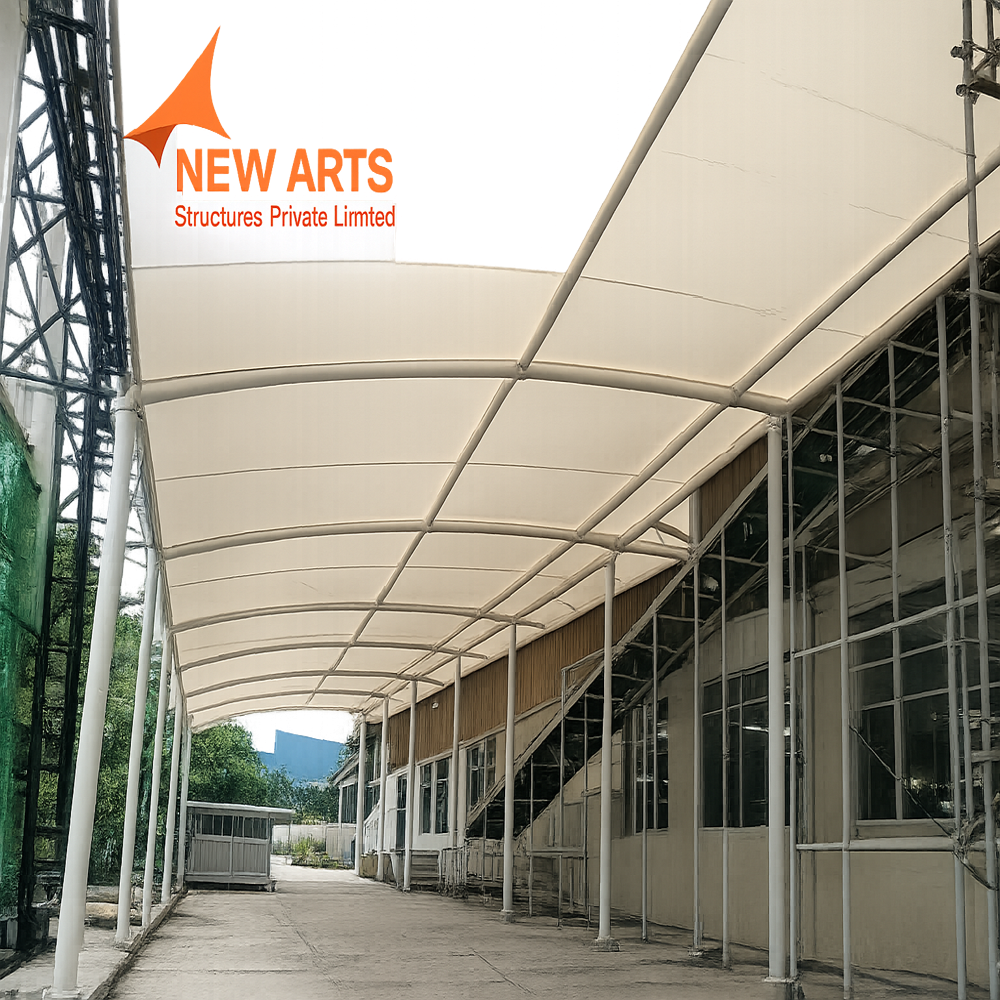 Outdoor Walkway Tensile Structure
