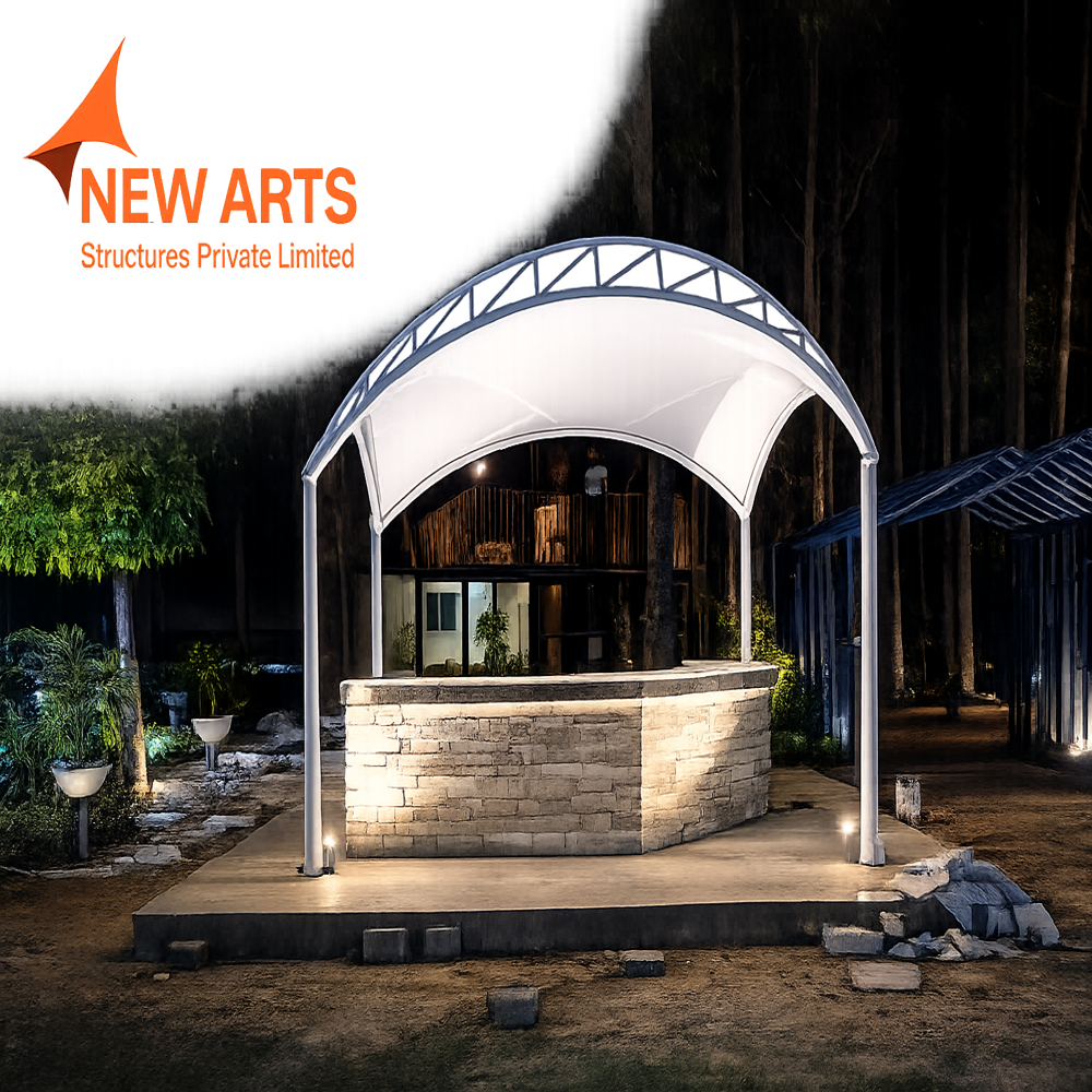 Dome Kiosk - 650mm Thick White PVC Frame with 4 Aluminum Pillars | Modular Waterproof Design for Homes, Shops, Villas, Warehouses, Offices
