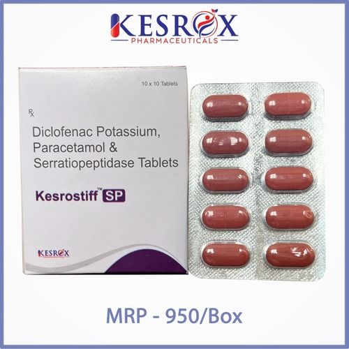 DICLOFENAC SODIUM 50 MG PARACETAMOL 325 MG SERRATIOPEPTIDASE 15MG TABLET BLISTER