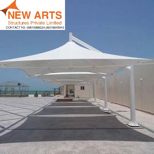 PVC Tensile Car Parking Shed