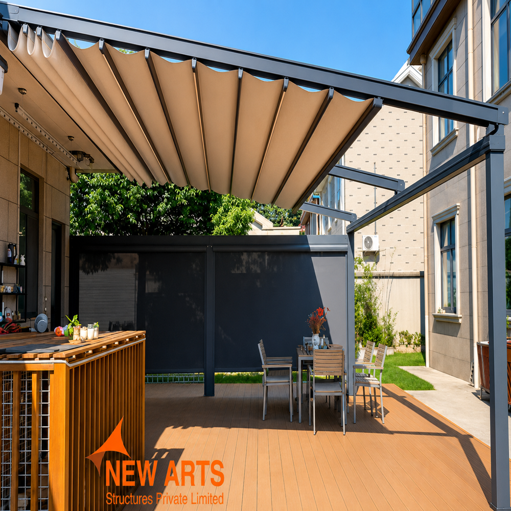 Aluminum Retractable Sliding Roof - Heat Transfer Coefficient: Low: Excellent Insulation Properties