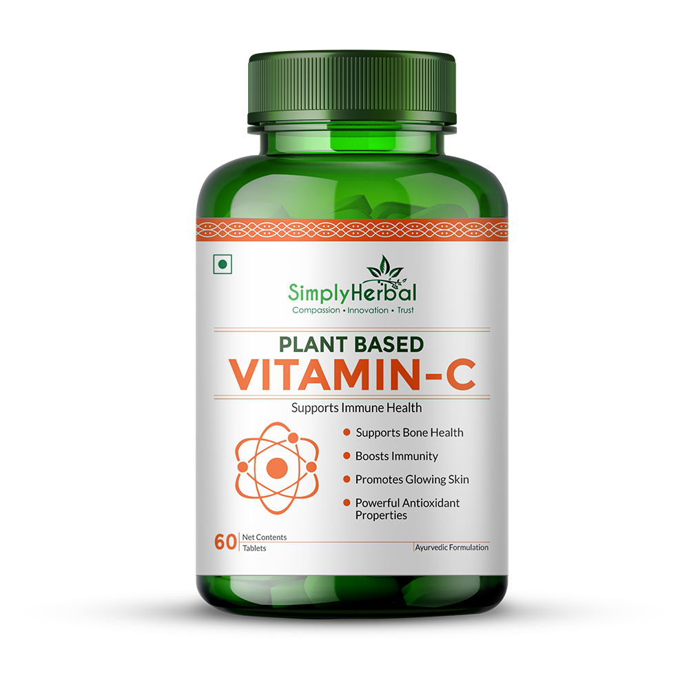 Simply Herbal Vitamin C Tablets For Glowing Skin  Face Efficacy: Promote Nutrition
