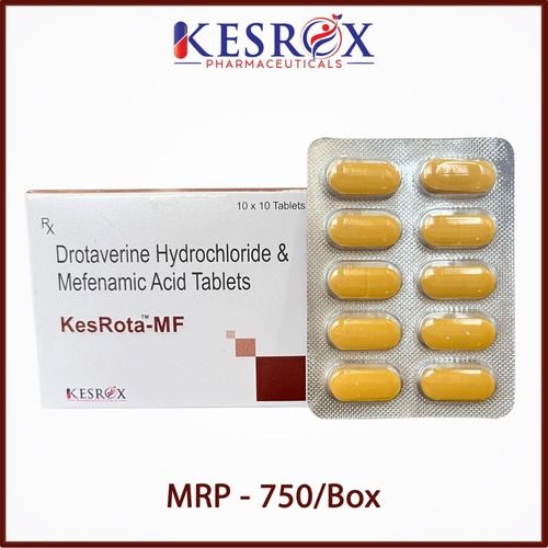 DROTAVERINE HYDROCHLORIDE IP 80MG  MEFANIMIC ACID 250MG TABLET BLISTER