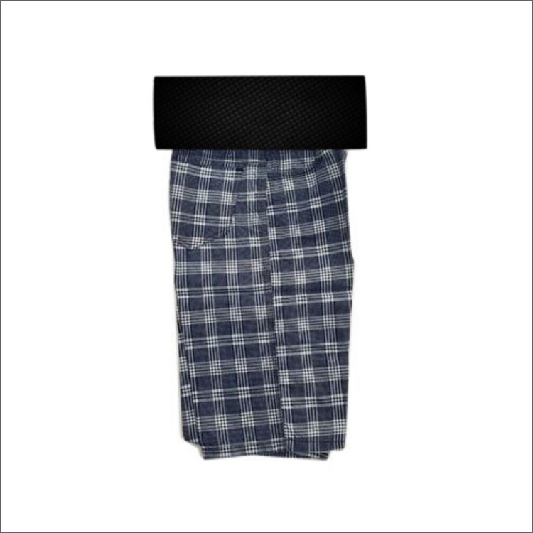 Checked Denim Fabric