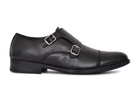 Double Buckle Monk Strap Shoes