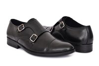 Double Buckle Monk Strap Shoes