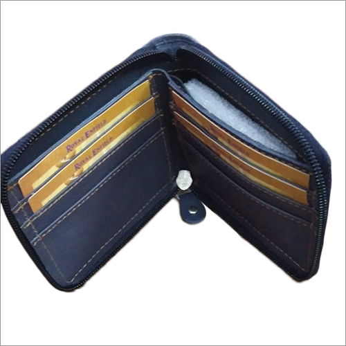 Blue Leather Secure Wallet