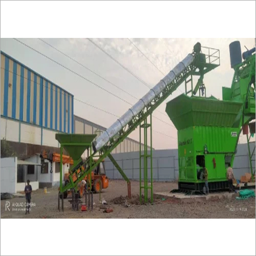 Green Inclined Belt Conveyor System