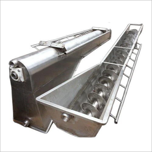 Silver Horizontal Screw Conveyor