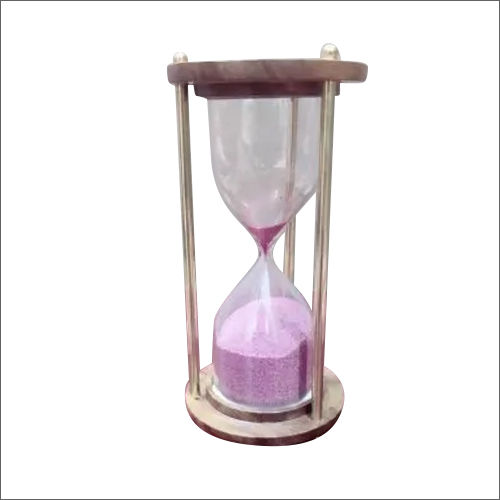 4 Inch Wooden Brass Sand Timer