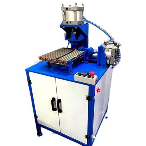 White And Blue Copper Tube End Flaring Machine