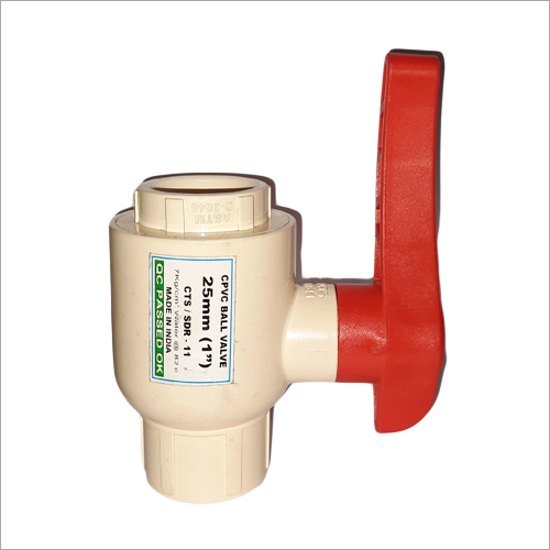 CPVC Ball Valve 32 MM Long Handle - Plastic, 25mm Size, Multicolor Finish | 2-Way Connection, Smooth Texture, Controls Water Flow