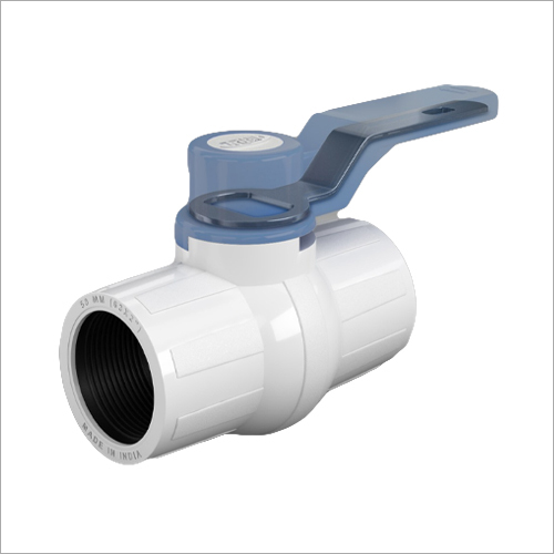 PVC Long Handle Ball Valve 20 MM - Plastic, 20 MM Size, Multicolor | 2 Way Connection, Smooth Finish, Ideal for Water Flow Control