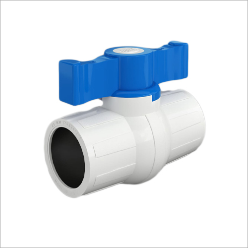 UPVC Ball Valve Short Handle 15 MM - Plastic, 2 Way Connection, Multicolor, Smooth Finish | Ideal for Residential & Commercial Use, Controls Various Liquids