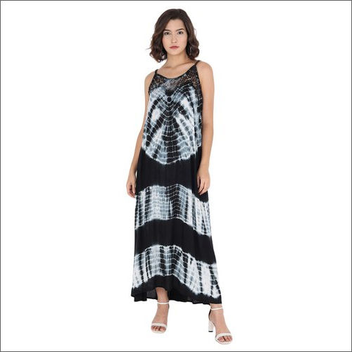 Tie and Dye Long Maxi Dress