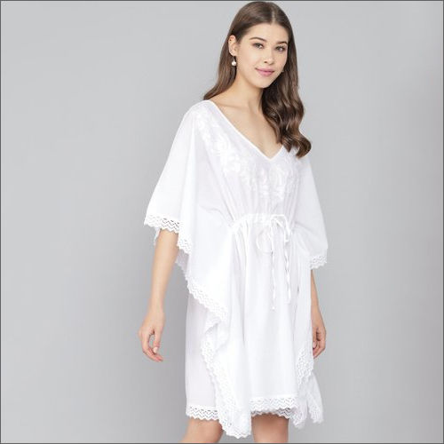 White Cotton Kaftan