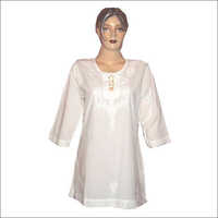 Ladies Cotton Chikan Kurti - Feature: Washable