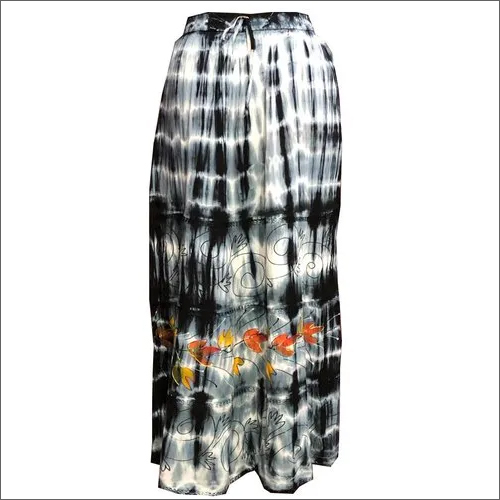 Ladies Casual Tie-Dye Tier Skirts