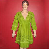 Ladies Plain Tunic Top - Color: Green