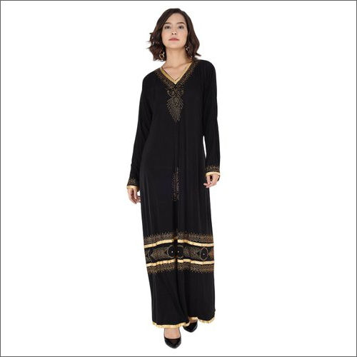 Ladies Imported Fabric Lycra Abaya