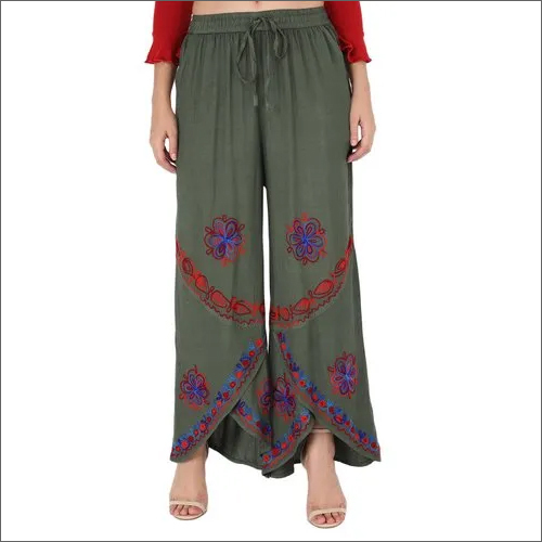 FASHOR Bottoms  Buy FASHOR Gota Embroidered Ankle Pant  Off White Online   Nykaa Fashion