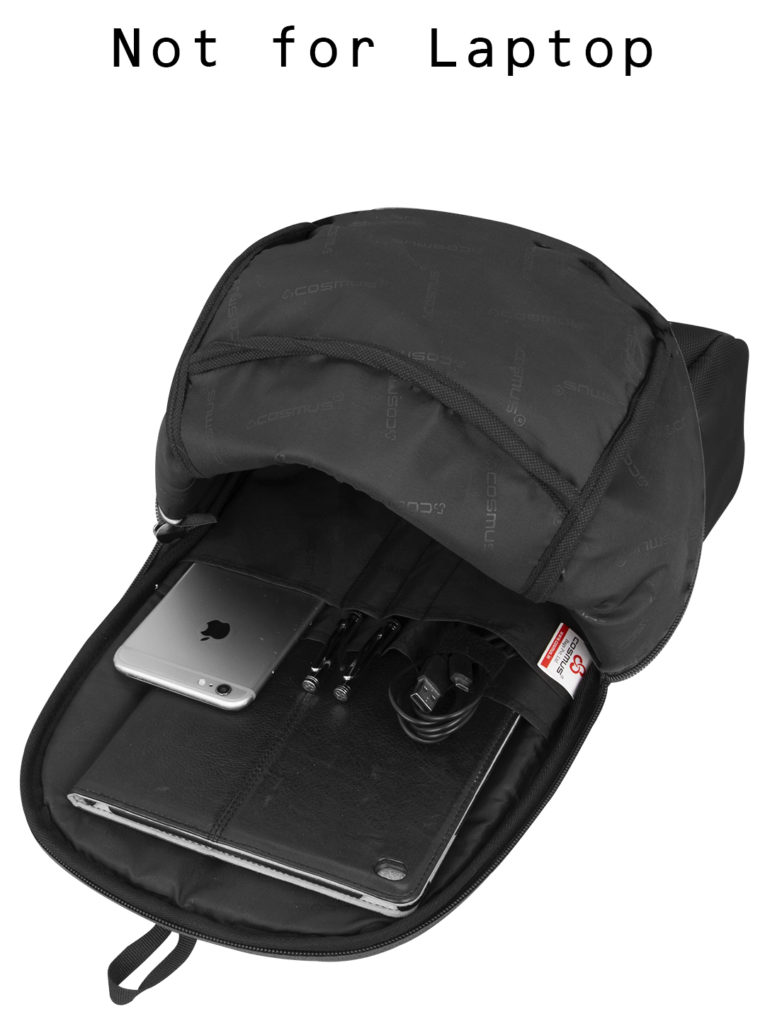 Casual Black Trendy Daypack 17L