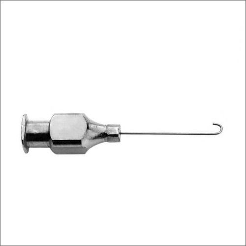 Stainless Steel Pearce J Shaped Micro Hydrodissector Ophthalmic Cannula