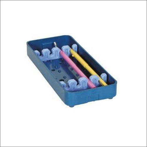 Small Plastic Rectangle Sterilization Tray with Silicon Holder