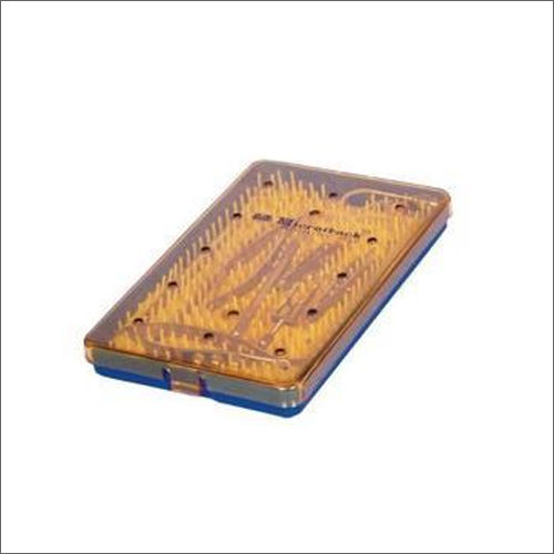 Medium Tray With Strip Plastic Sterilization Tray for Hospitals