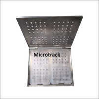 10.0x8.0x0.75 inch Stainless Steel Sterilization Tray With Double Mat