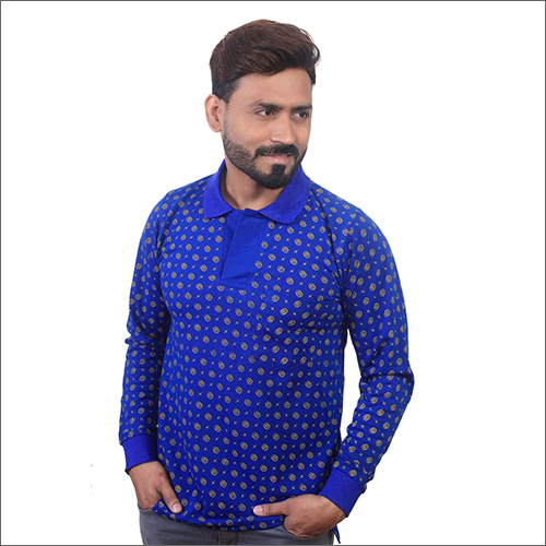 Mens Single Printed Collar T-Shirt Gender: Male