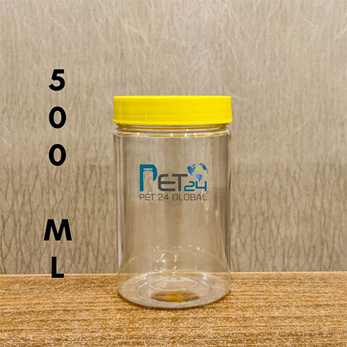 Plastic Jar 500ml Hardness: Rigid