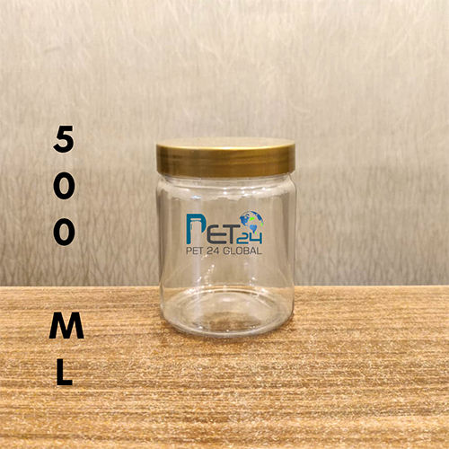 Plastic Jar 500ml Hardness: Rigid