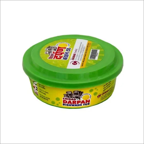 300 GM Darpan Dishwash Tub - Solid Form Round Shape Green Color | Ideal for Commercial & Household Utensil Cleaning Various Sizes Available