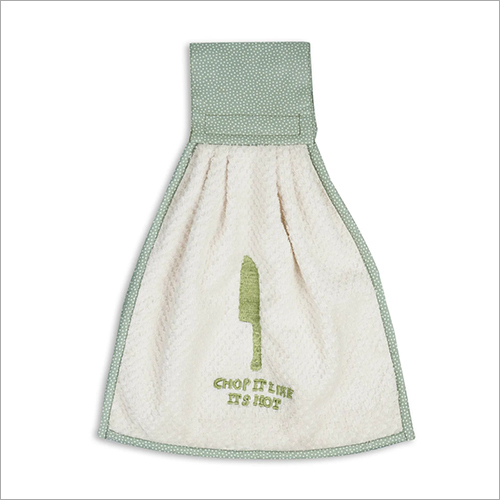 Sea Green Cotton Kitchen Hand Towel By Limitless Corp