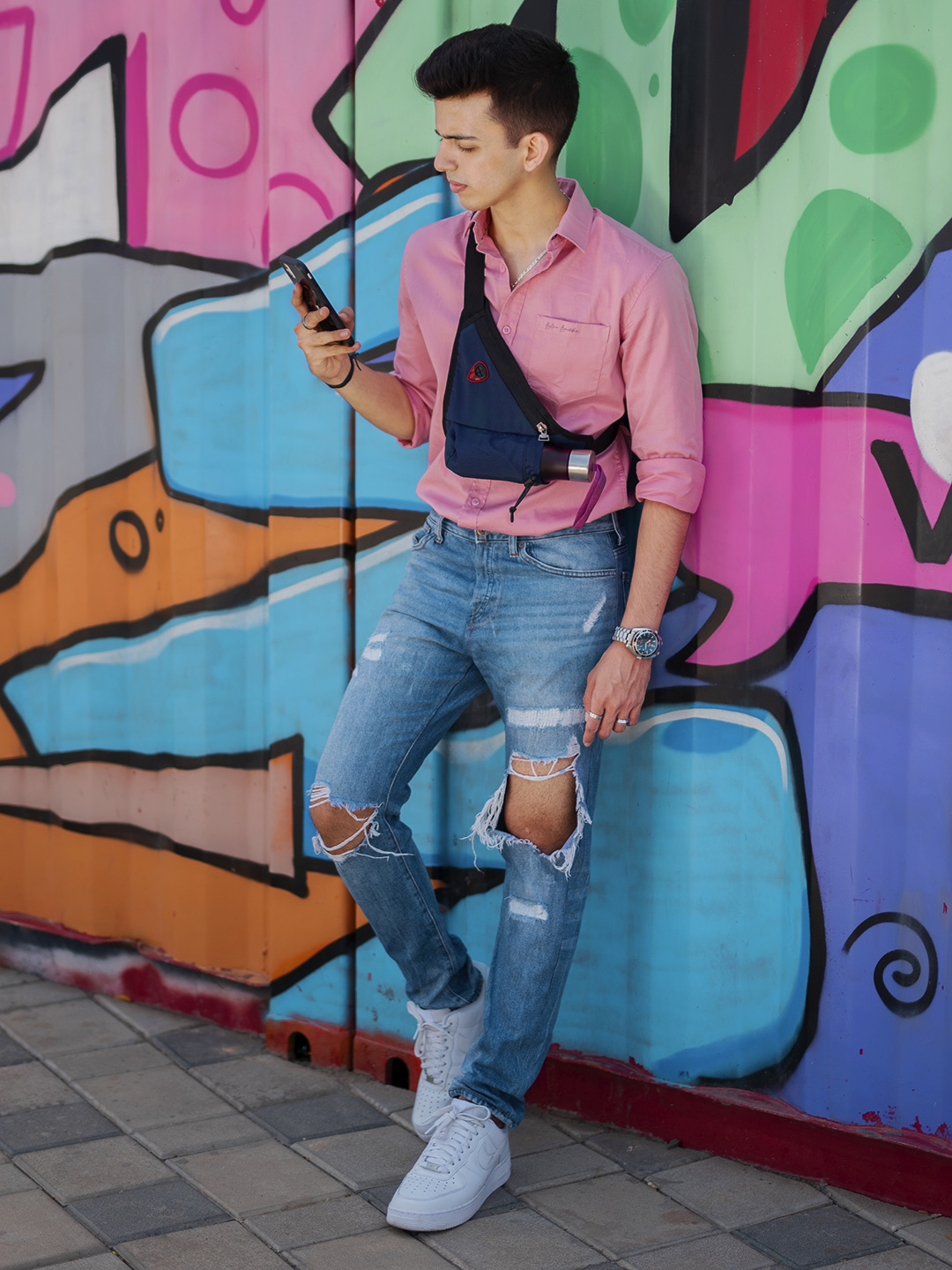 Waist Pouch Bag with Hand Sanitizer holder