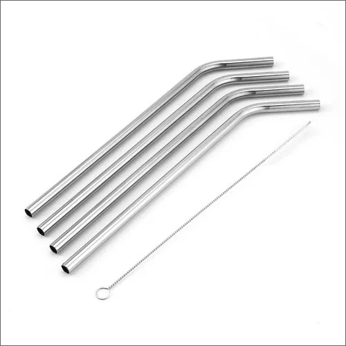 Stainless Steel Bent Drinking Straw