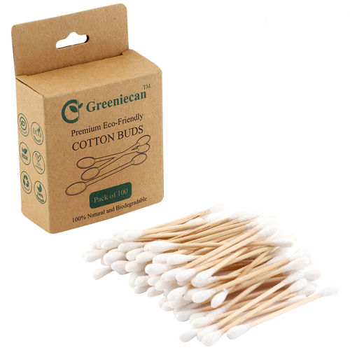 Greeniecan Premium Eco Friendly Cotton Buds