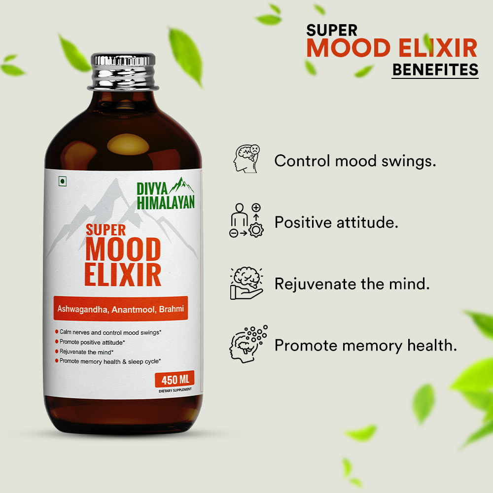 Divya Himalayan Super Mood Elixir With Ashwagandha Supplement