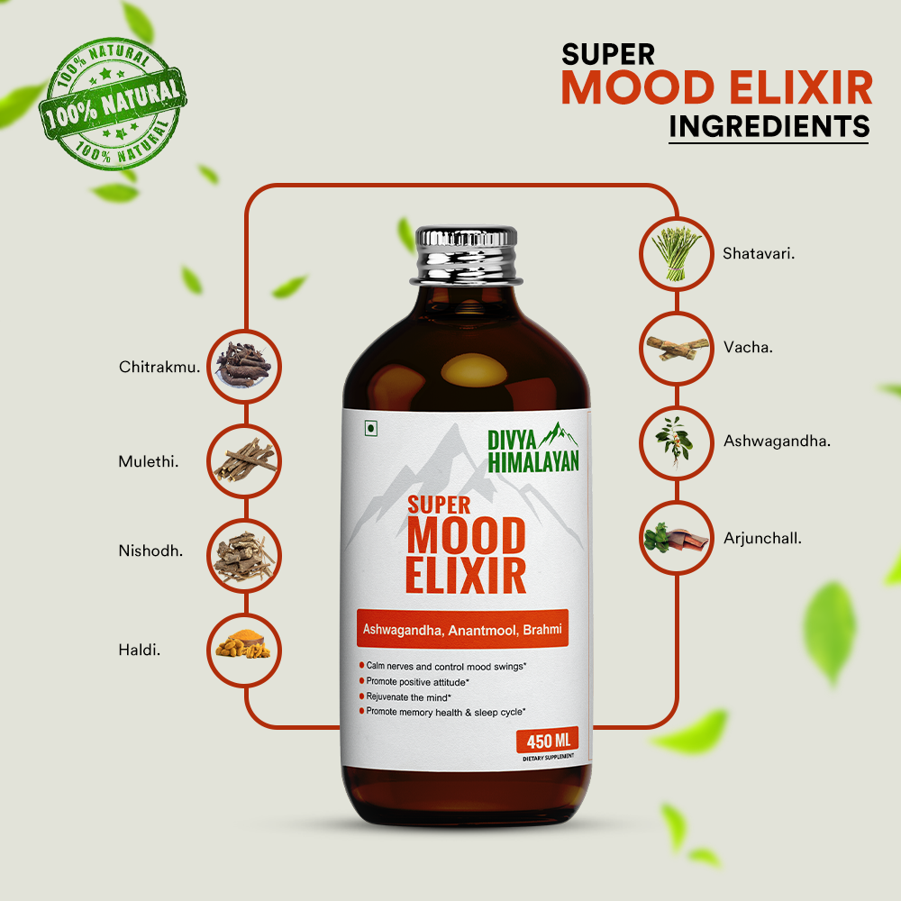 Divya Himalayan Super Mood Elixir With Ashwagandha Supplement