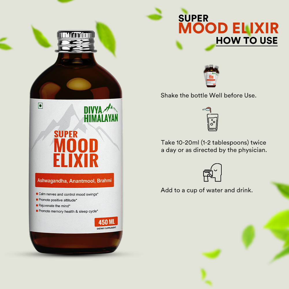 Divya Himalayan Super Mood Elixir With Ashwagandha Supplement