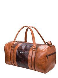 PU 30 Litre Stylish Tan duffle bag