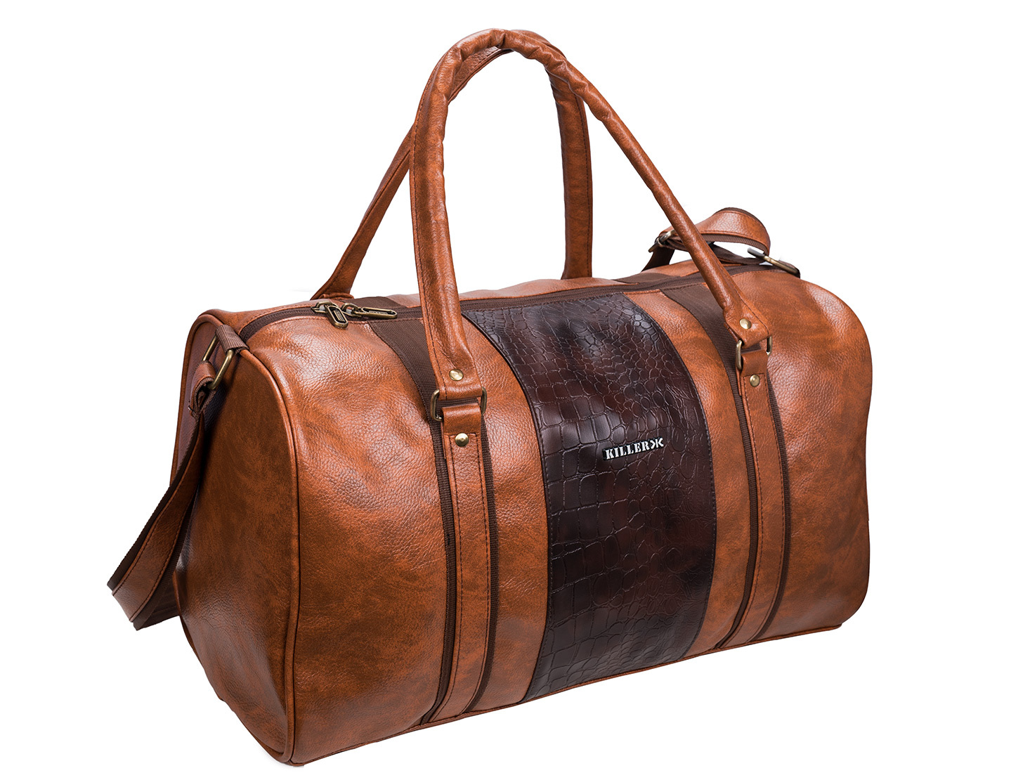 PU 30 Litre Stylish Tan duffle bag