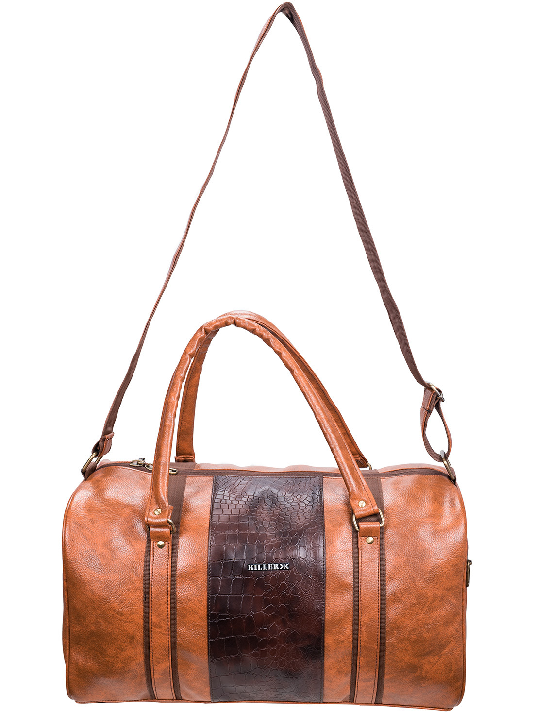 PU 30 Litre Stylish Tan duffle bag