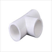 Plastic Tee - Plastic, Round Shape, White Color | Female Connection, Versatile Tee Design For Various Applications