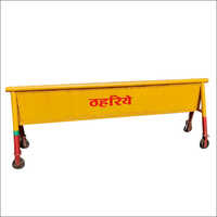 Mild Steel Road Safety Barrier - Heavy Duty Design With Attached Wheels | High Quality, Manual Usage, Reliable Protection For Road Restraint Systems