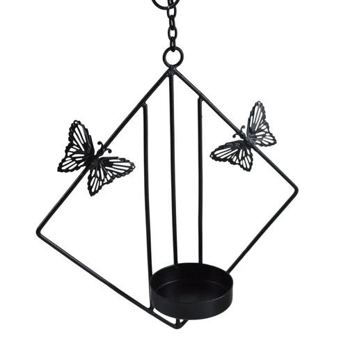 Home Decoration Tee Candle Holder Stand For Table With Black For Decoration And Return Gift