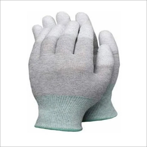 ESD Finger PU Coated Carbon Gloves - PU and Other Fabric Full Fingered Design Available in All Sizes and Colors | Breathable Feature for Electronics Industries