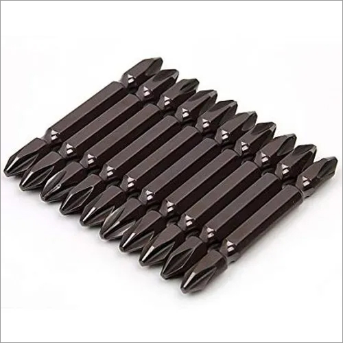 Pneumatic Screwdriver Bit - Stainless Steel, 10-12 cm Length, Black, Pack of 10 | Ideal for Electronics, Lightweight at 15-20 g Each